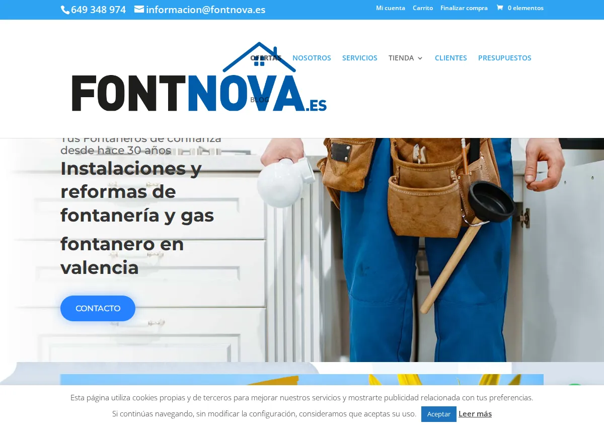 Store homepage