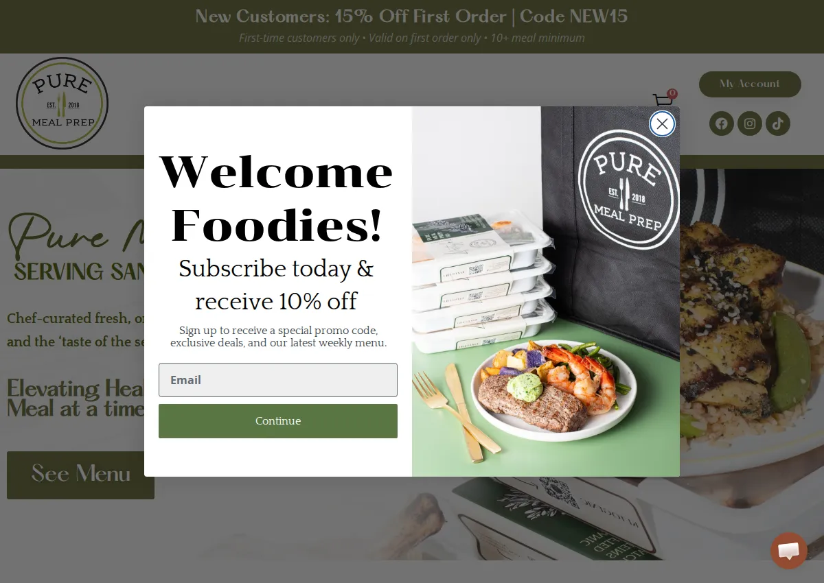 Store homepage