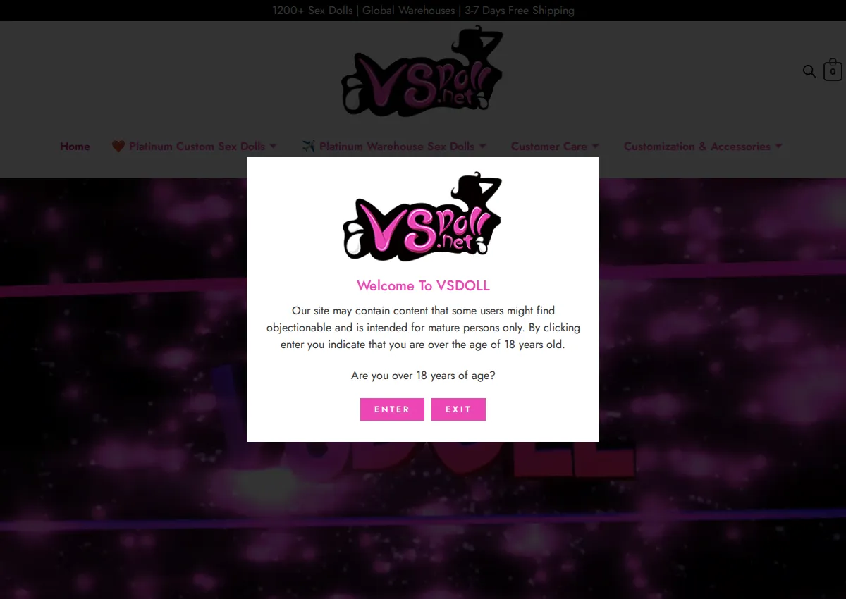 Store homepage