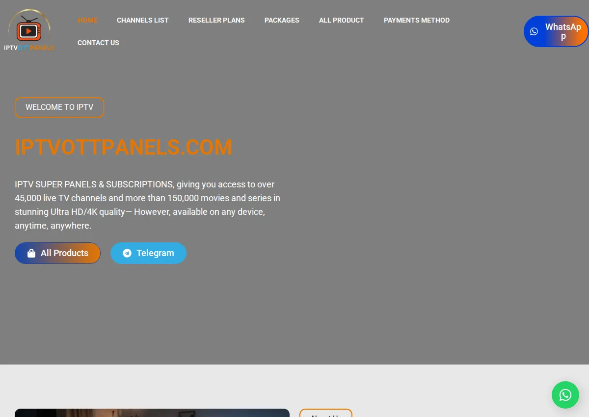 Store homepage