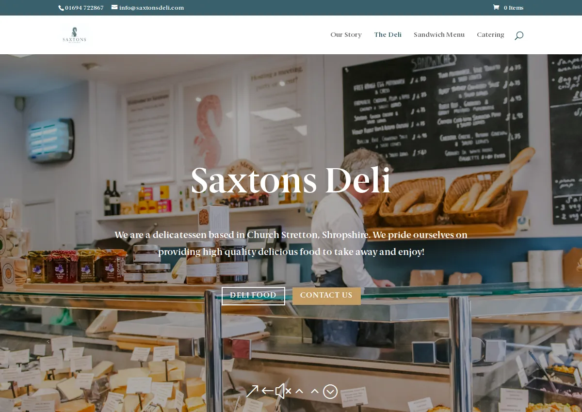 Store homepage