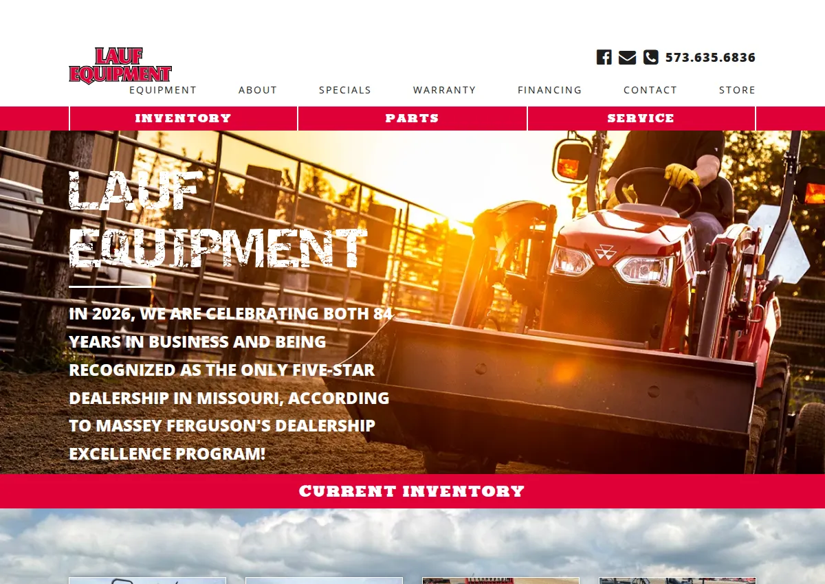 Store homepage