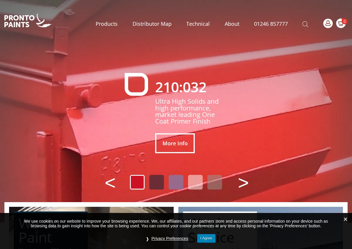 Store homepage