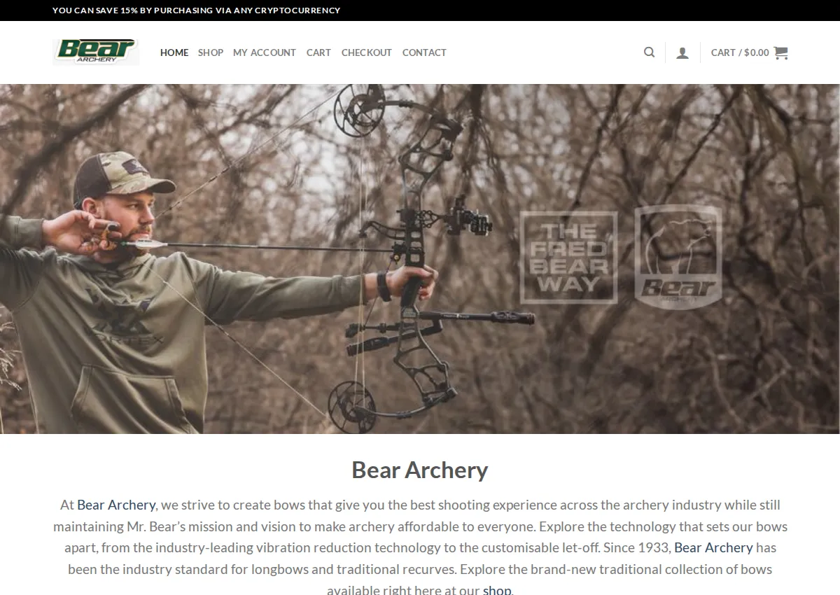 Store homepage