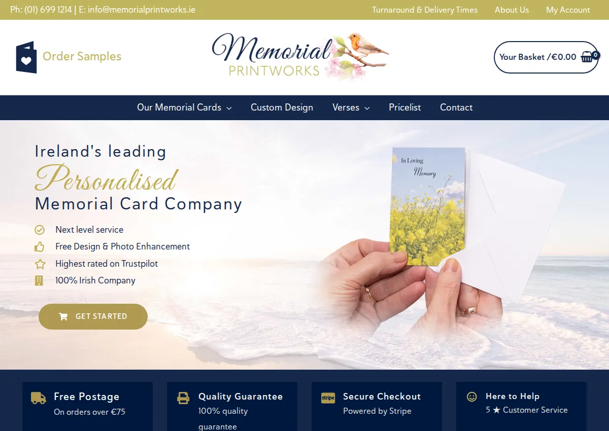 Store homepage