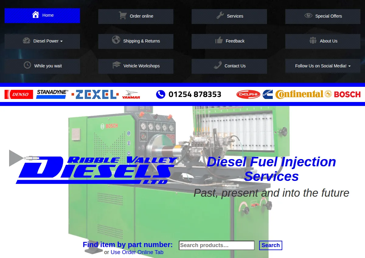 Store homepage