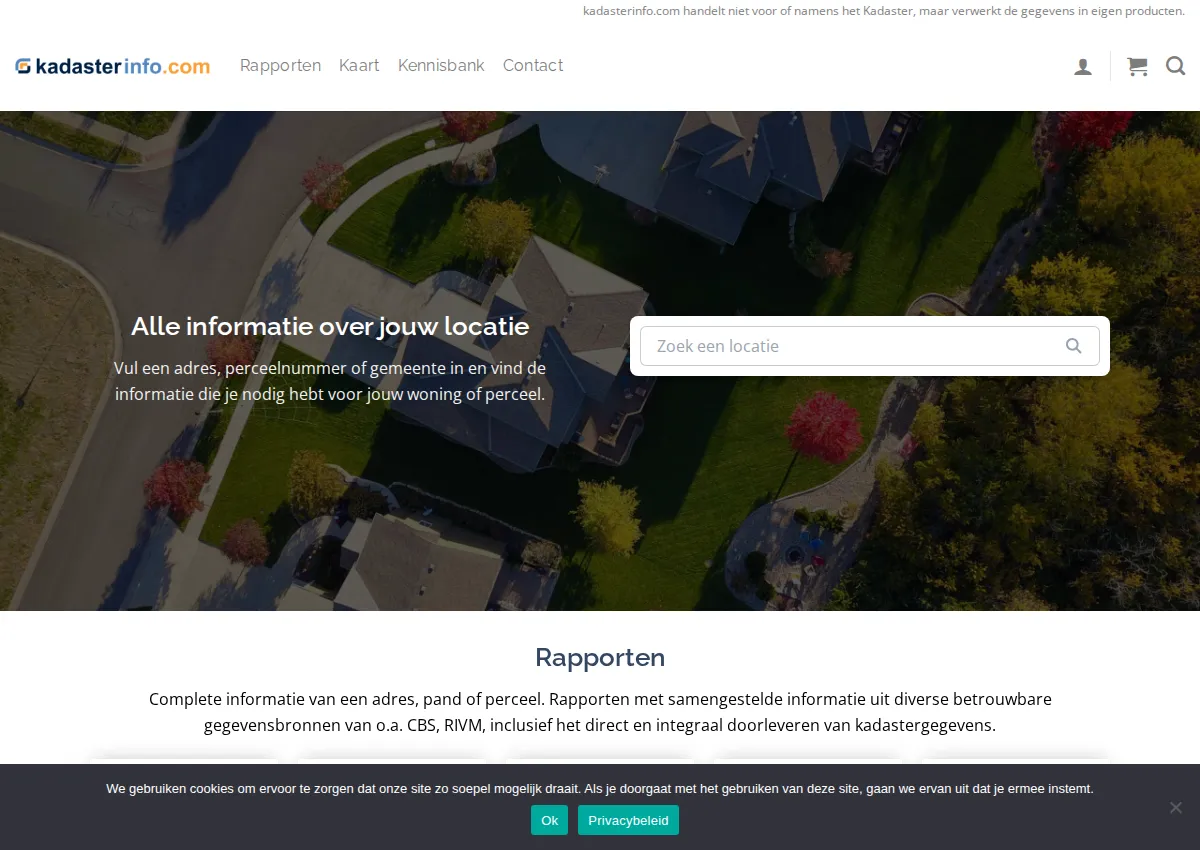 Store homepage