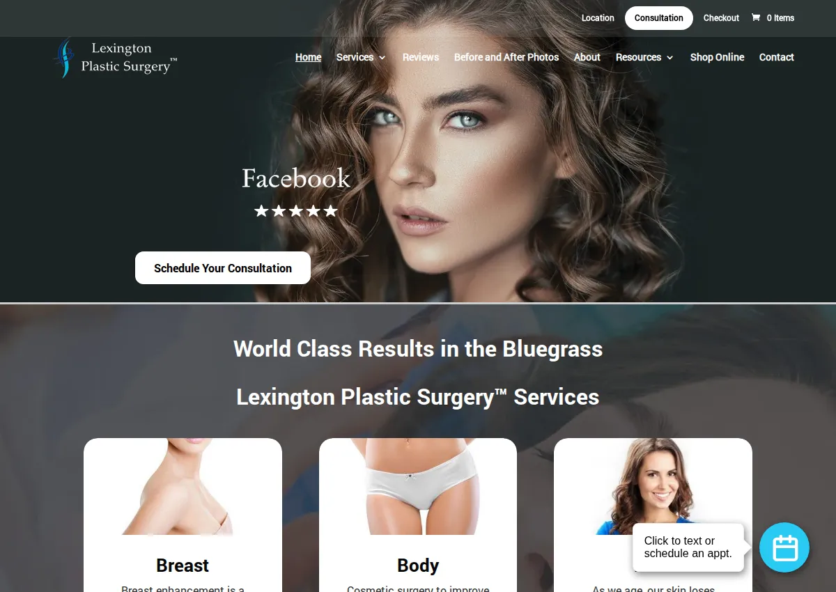 Store homepage
