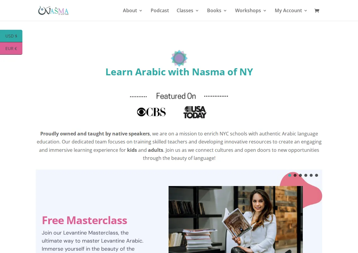 Store homepage