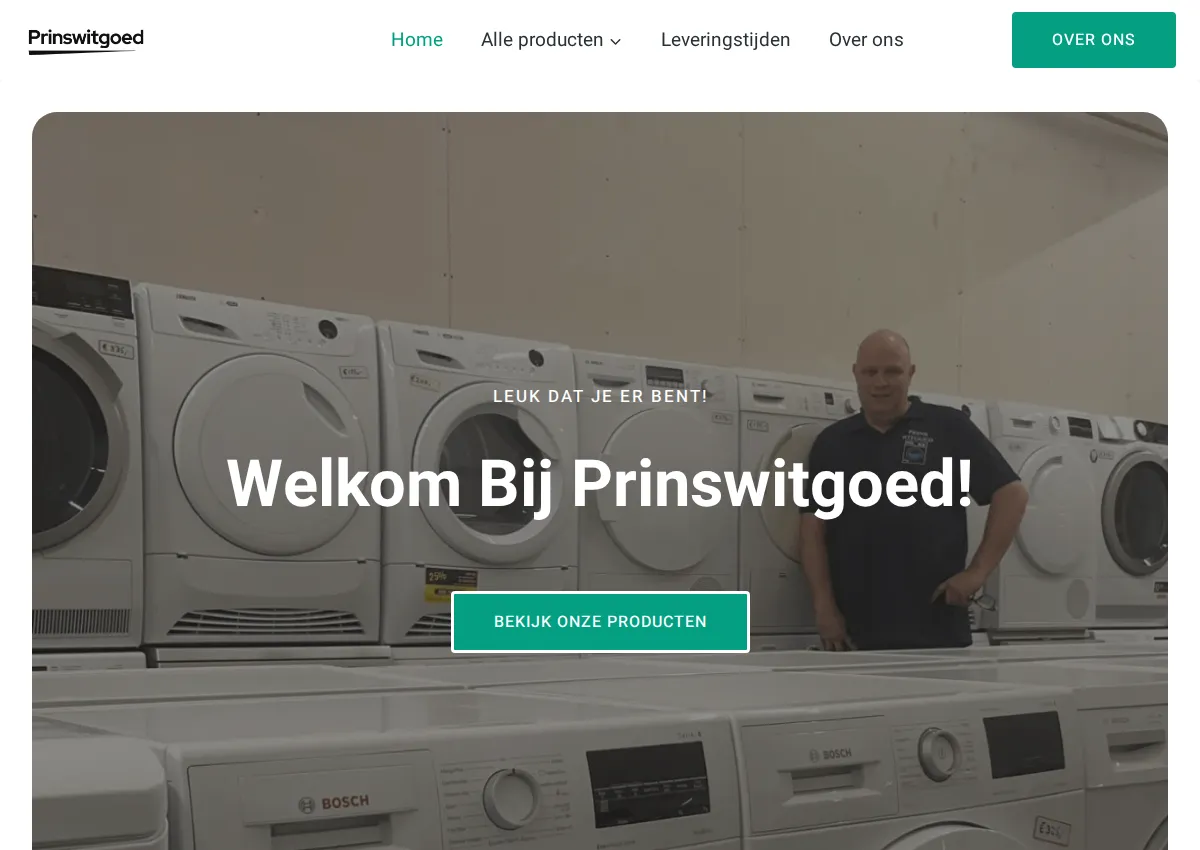 Store homepage