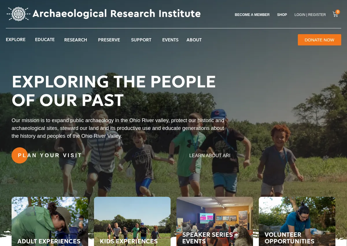 Store homepage