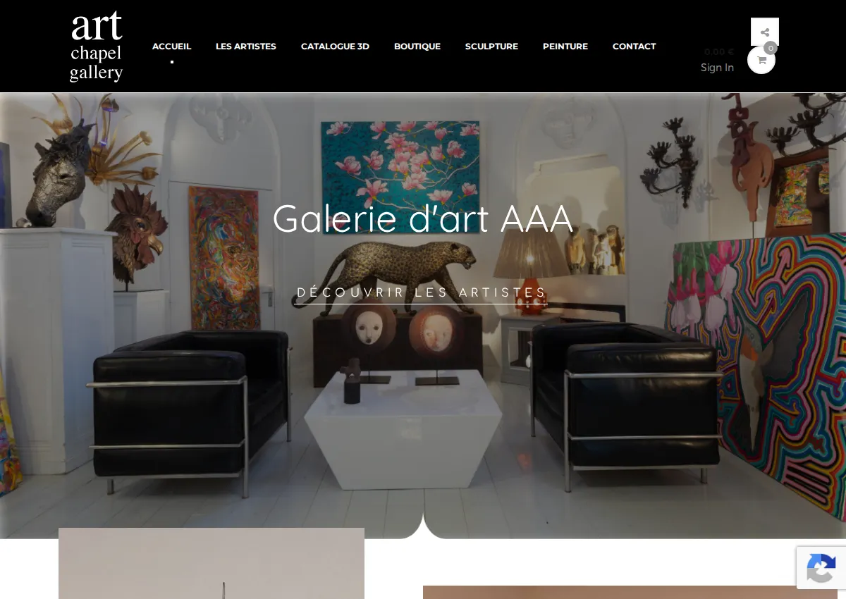 Store homepage