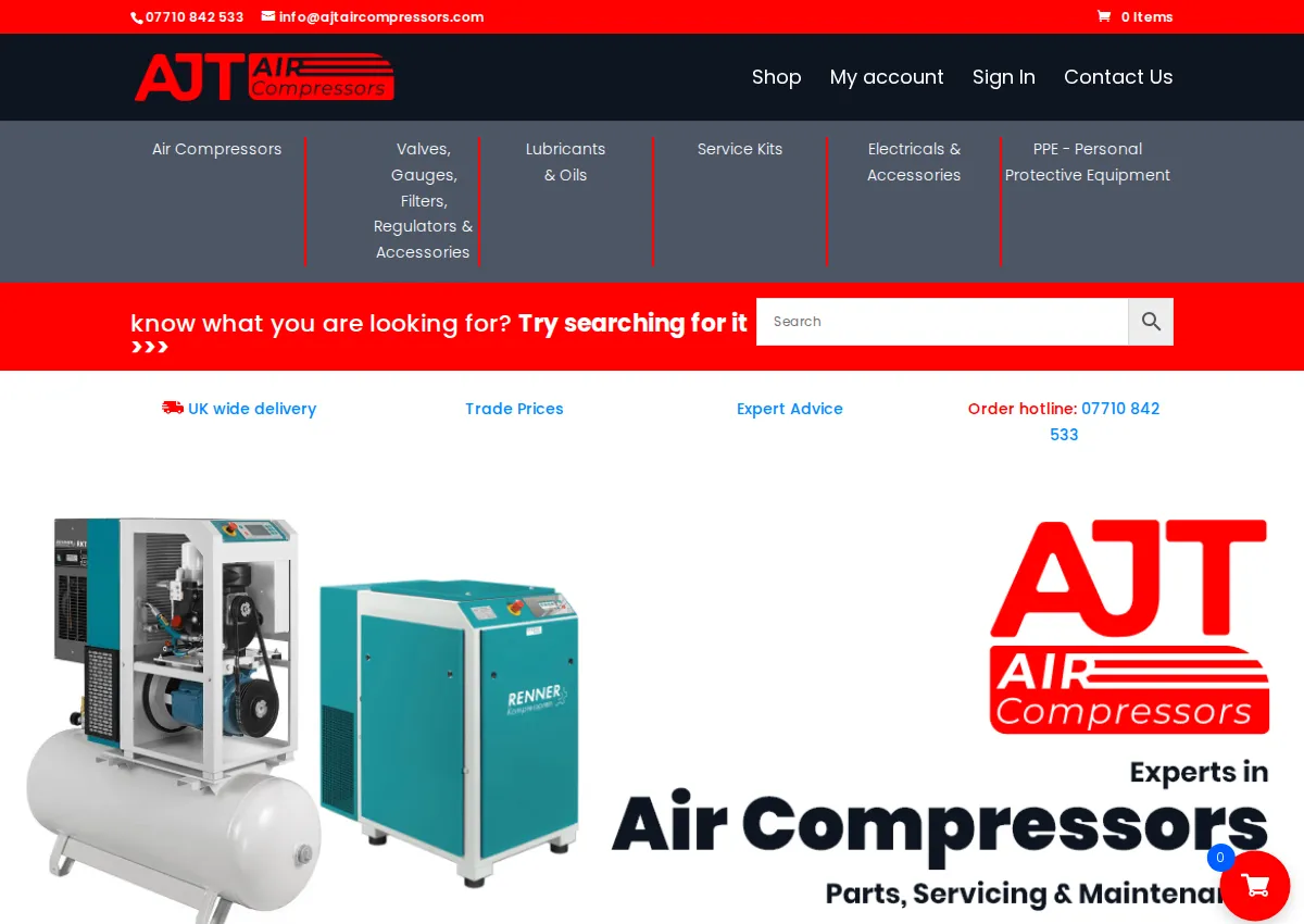 Store homepage