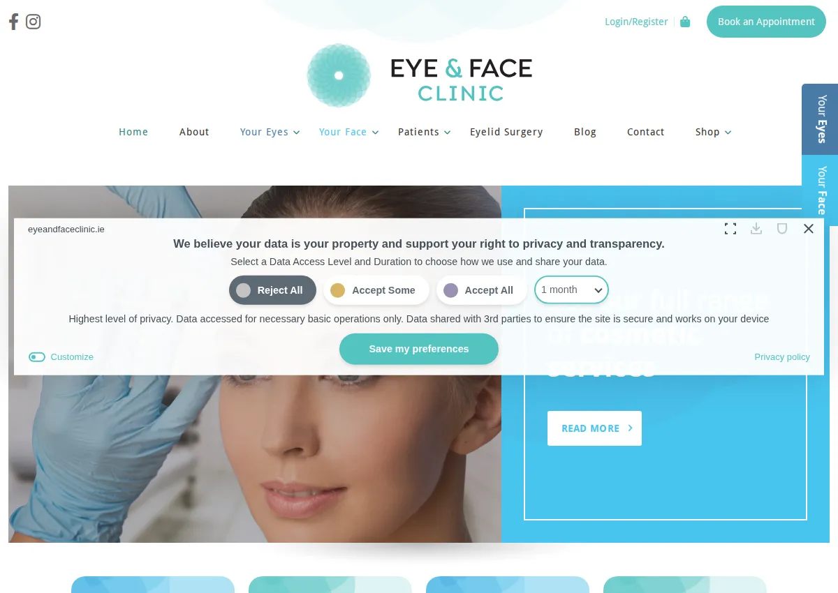 Store homepage