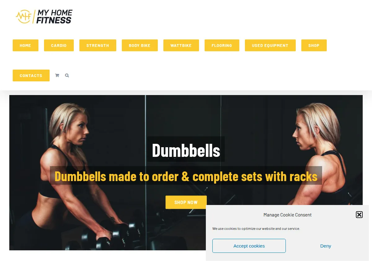Store homepage