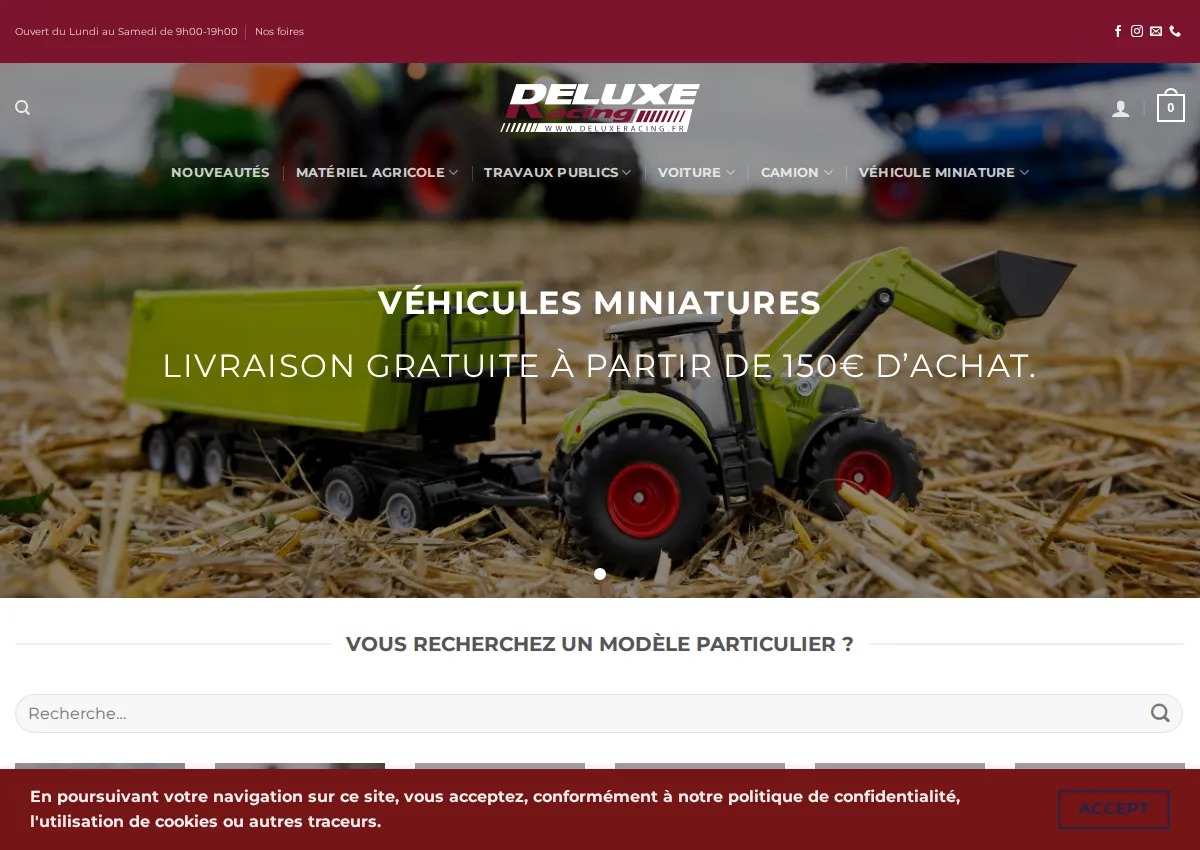 Store homepage
