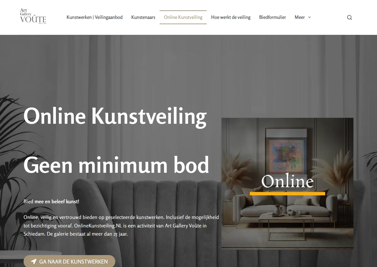 Store homepage