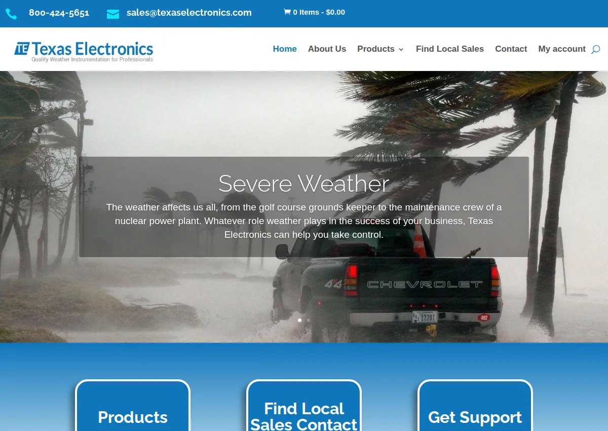 Store homepage