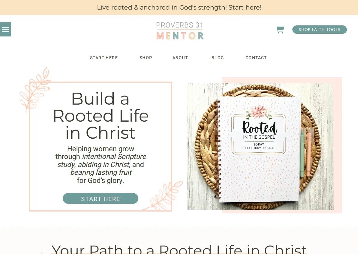 Store homepage