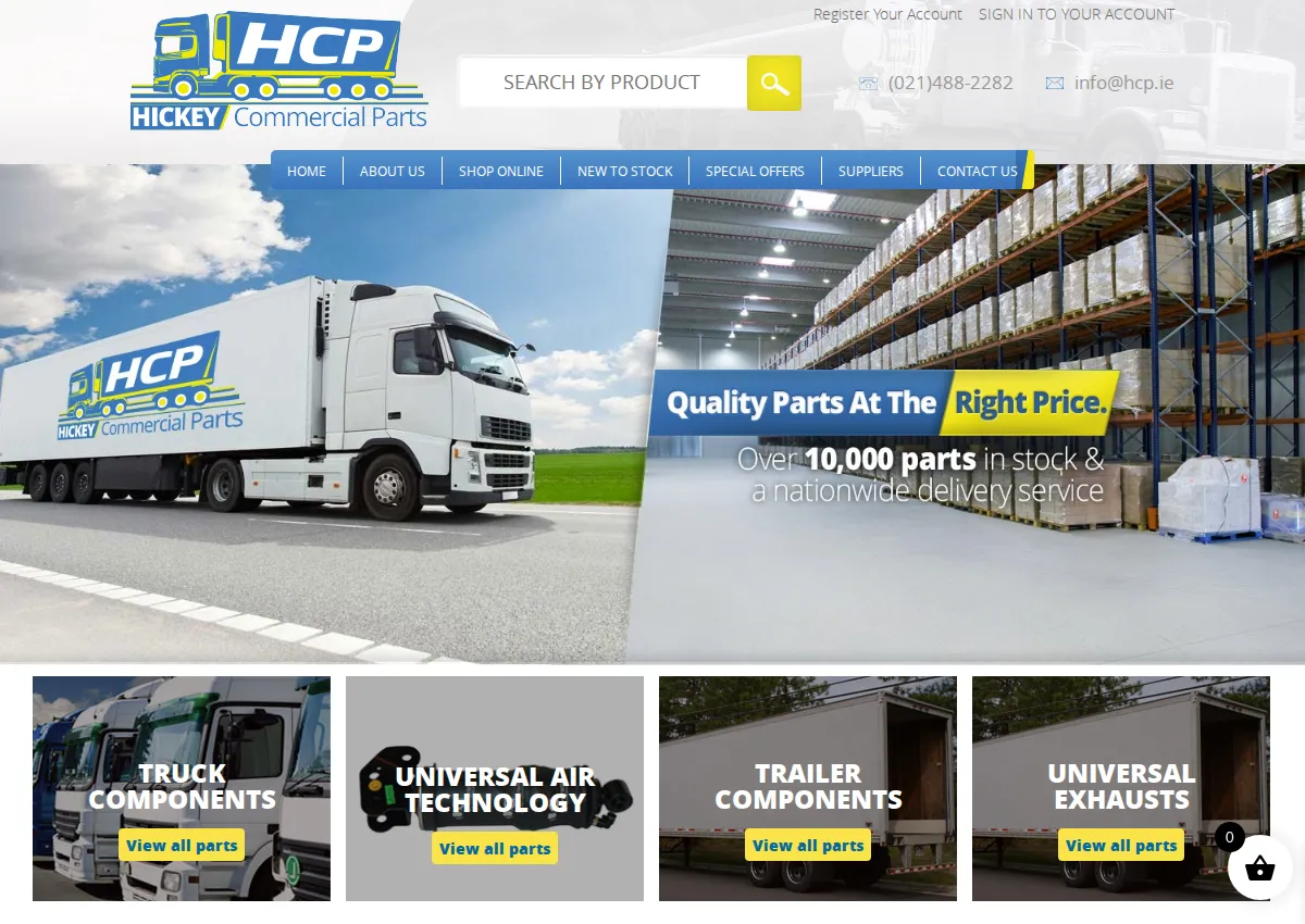 Store homepage