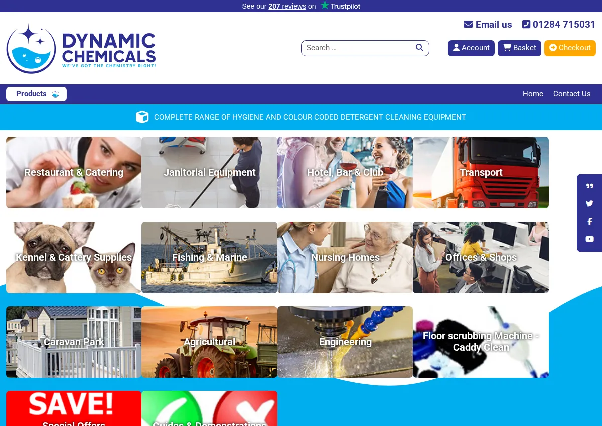 Store homepage