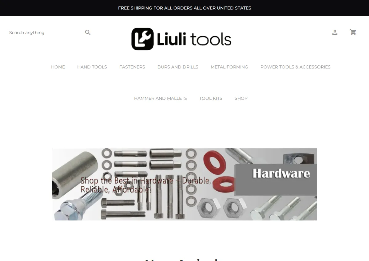 Store homepage