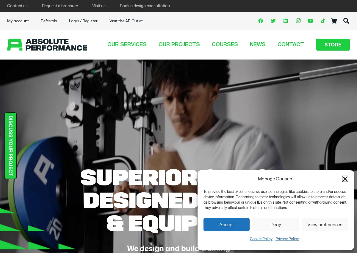 Store homepage