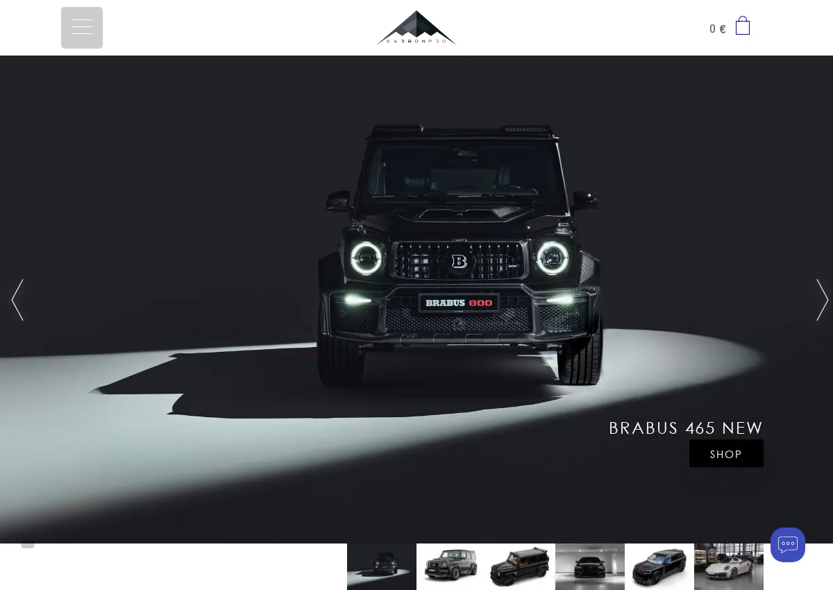 Store homepage
