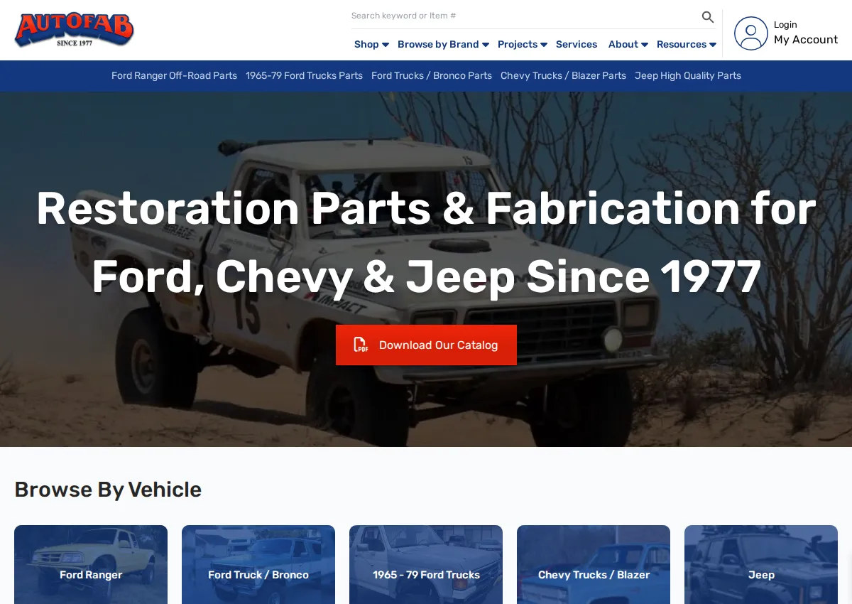 Store homepage
