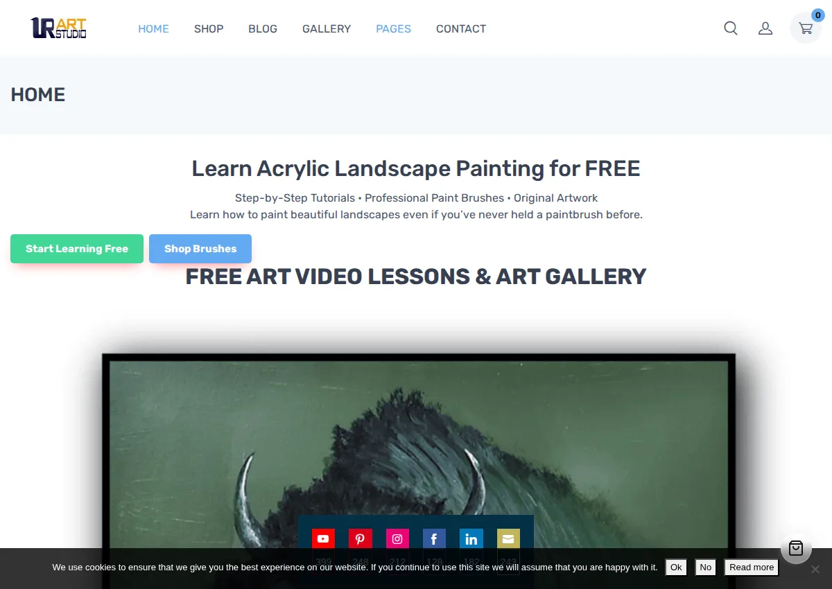 Store homepage