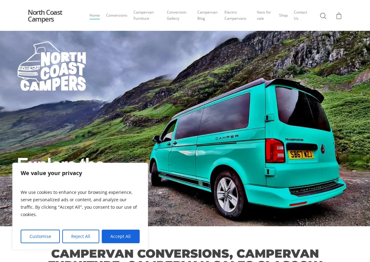 Store homepage