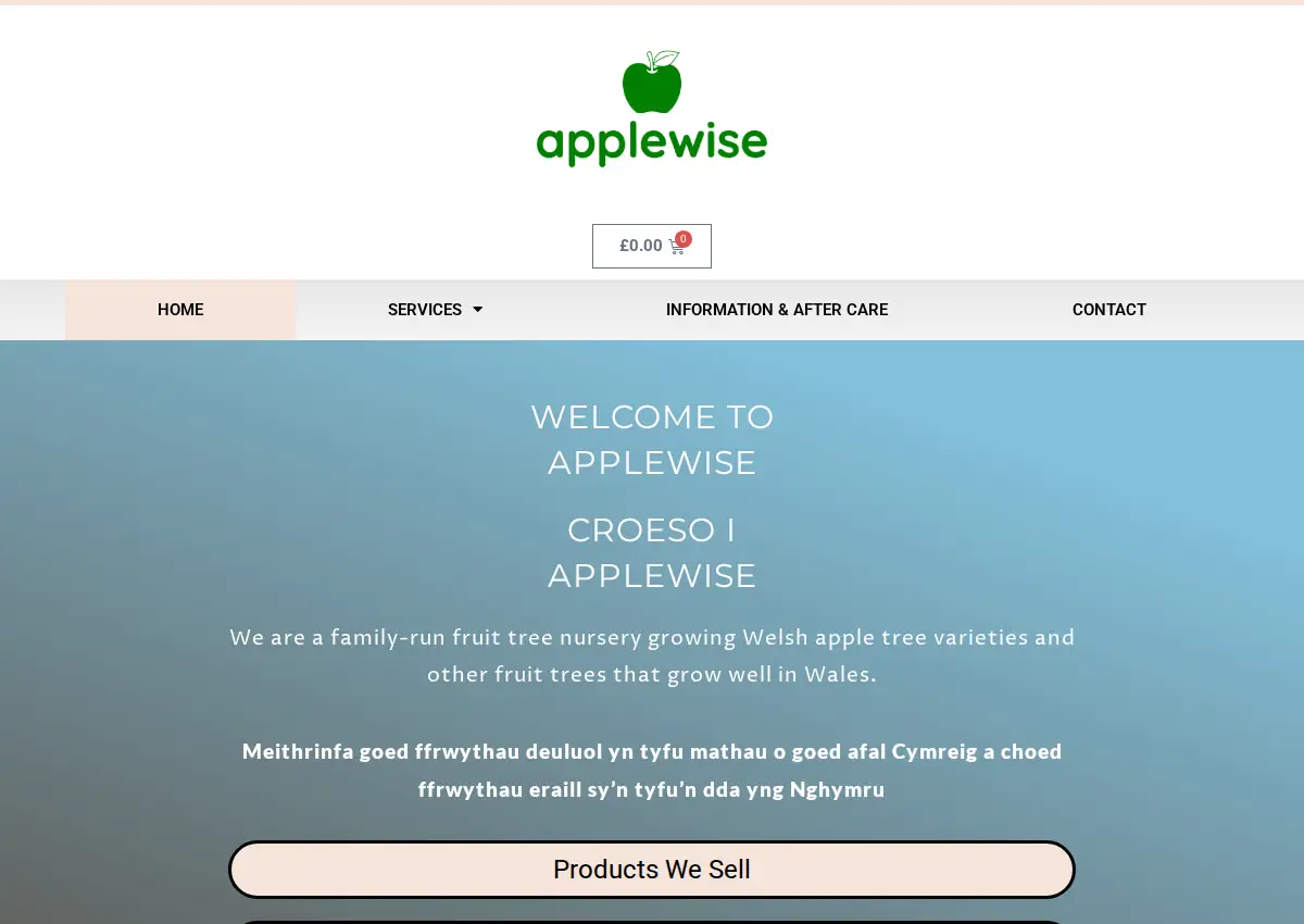 Store homepage