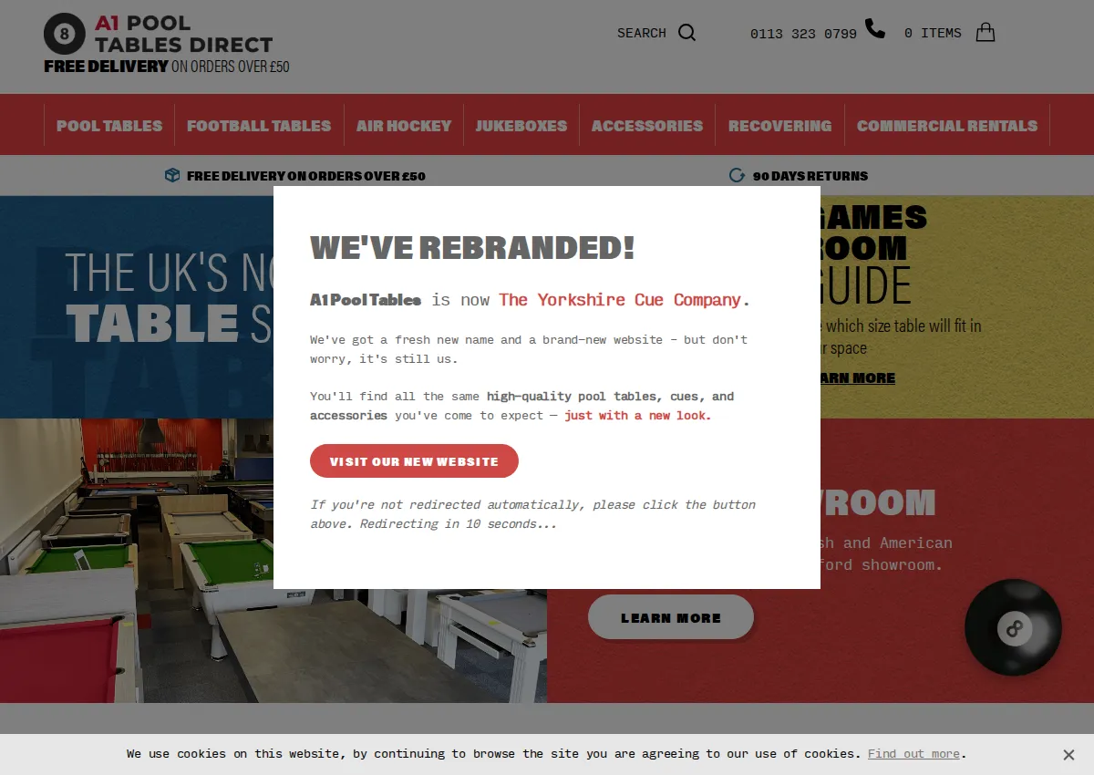 Store homepage