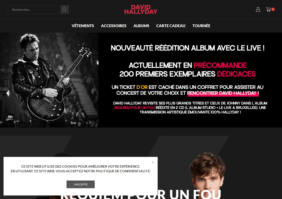 Store homepage
