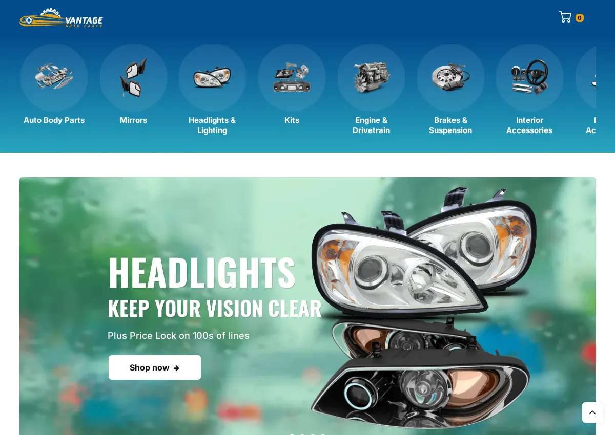 Store homepage