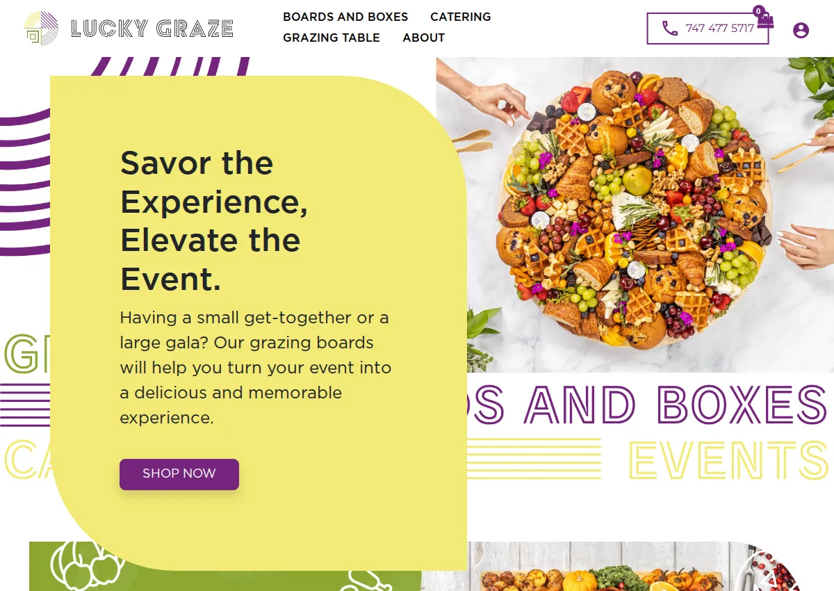 Store homepage