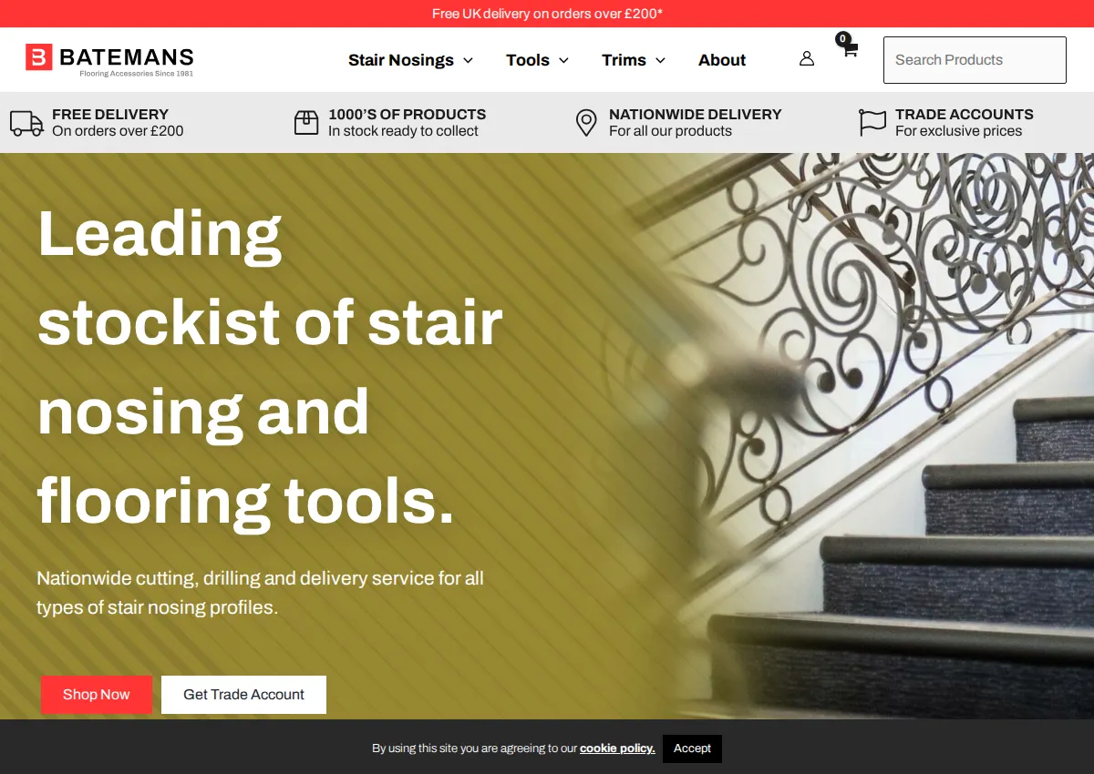 Store homepage
