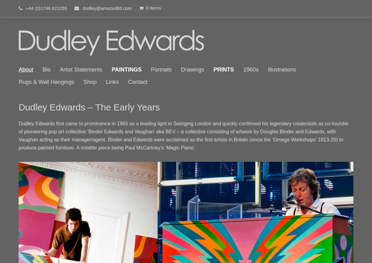 Store homepage