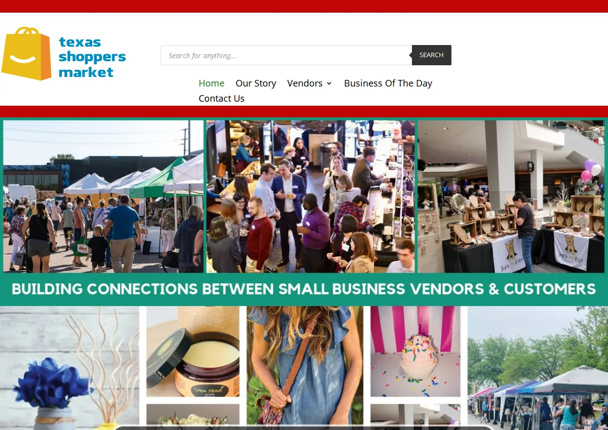 Store homepage
