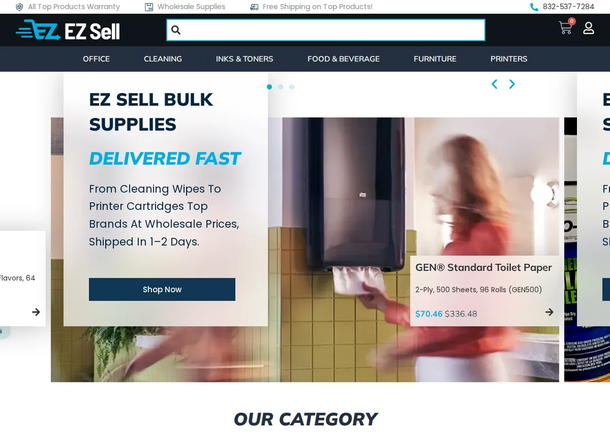 Store homepage