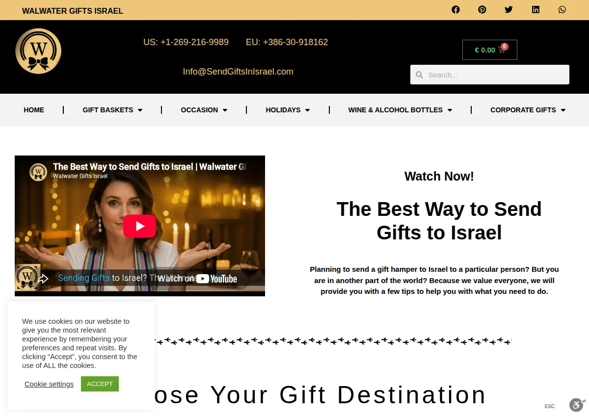 Store homepage