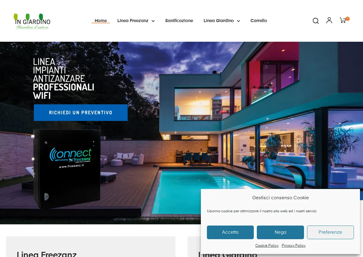 Store homepage