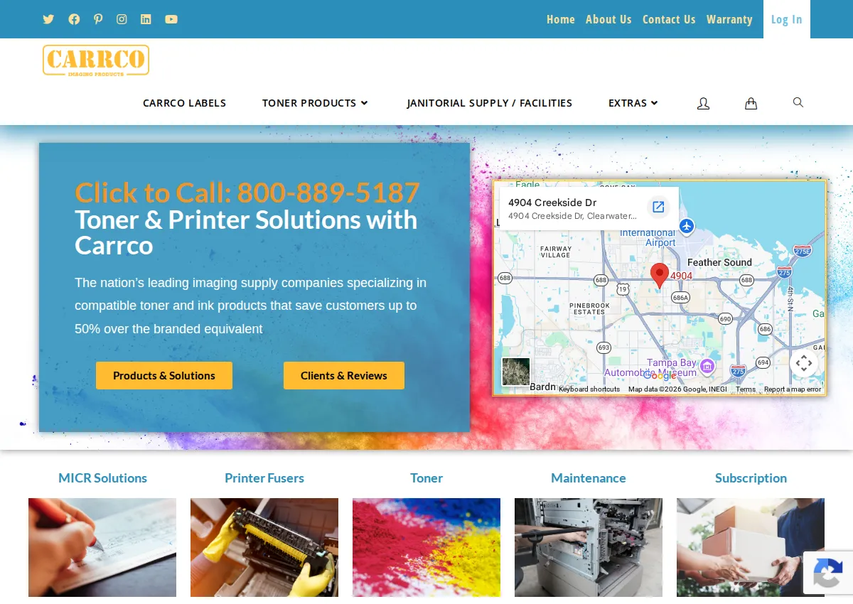 Store homepage