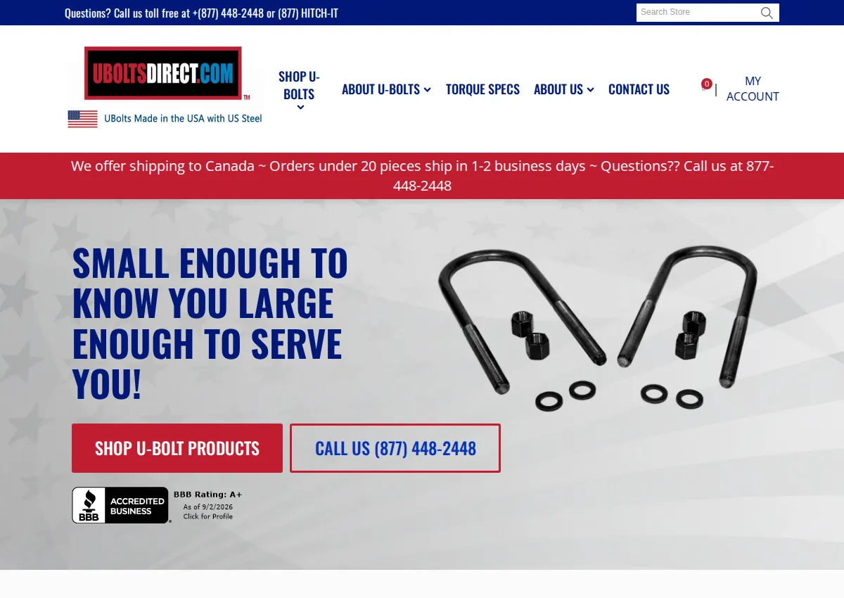 Store homepage