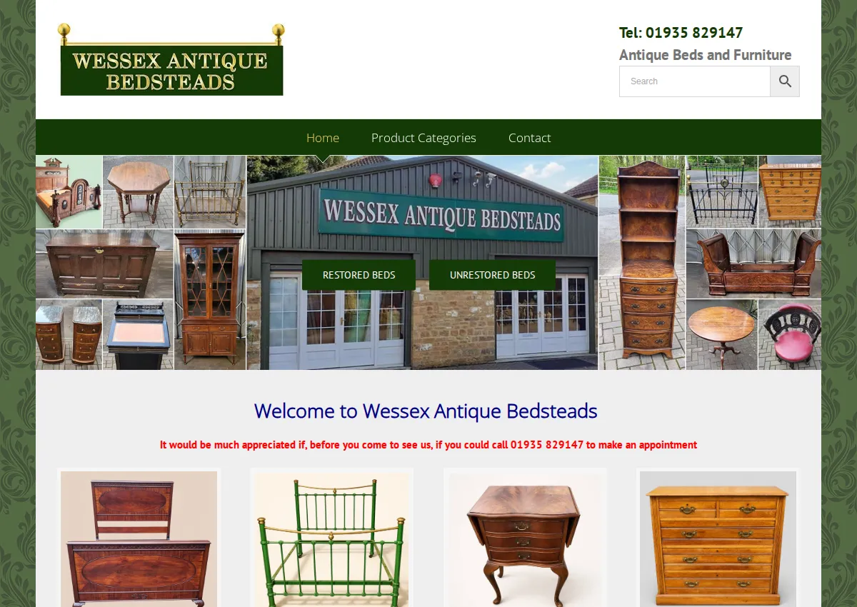 Store homepage