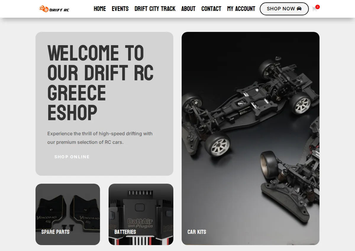 Store homepage