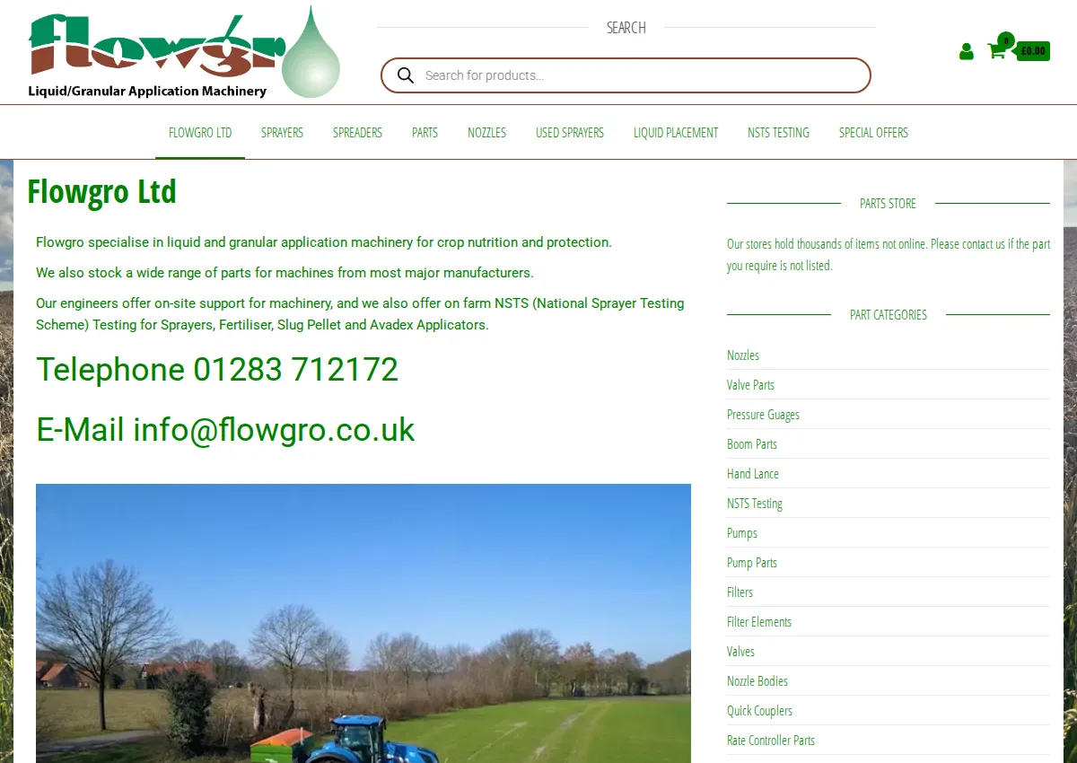 Store homepage
