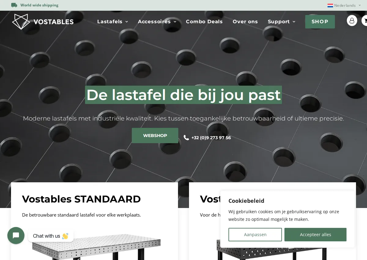 Store homepage