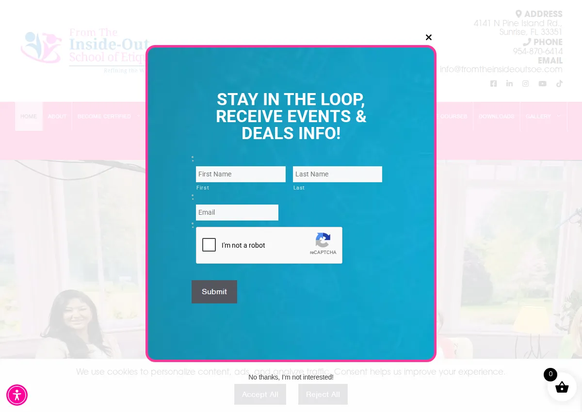 Store homepage