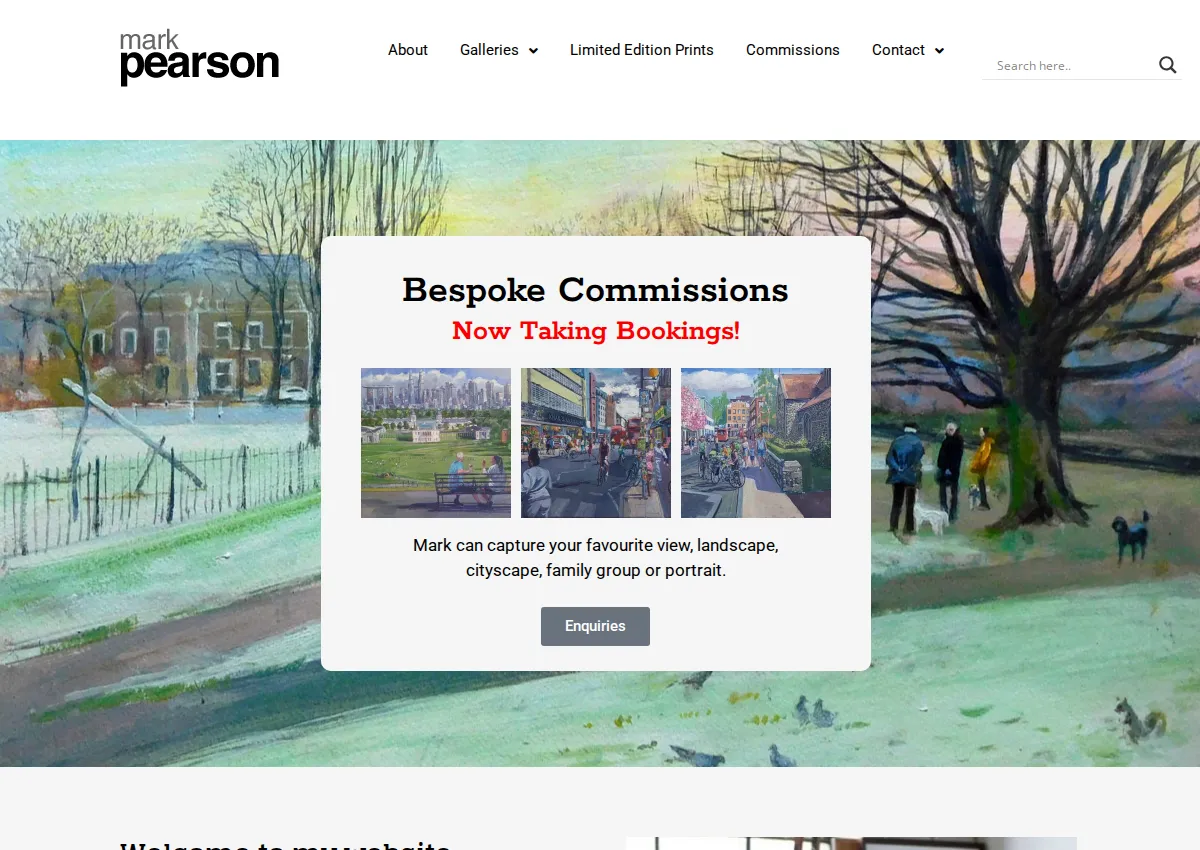 Store homepage